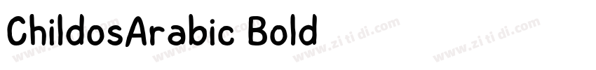 ChildosArabic Bold字体转换